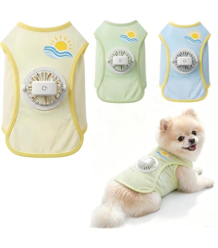 Amazon | GLULU AIR COOL WAN 犬用空調ウェア、ペット用冷却服、熱中症